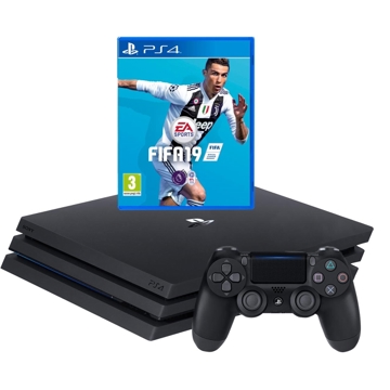 PLAYSTATION 4 CONSOLE 1TB  WITH FIFA 19 CHAMPIONS EDITION   (BLACK)\PS4