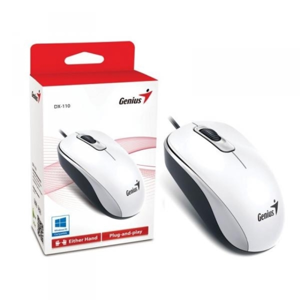 მაუსი GENIUS DX-120 USB WHITE