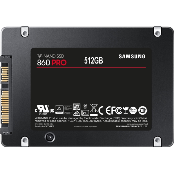 მყარი დისკი Samsung SSD 860 PRO SATA 3.0 (6Gb/s) 2.5 512GB