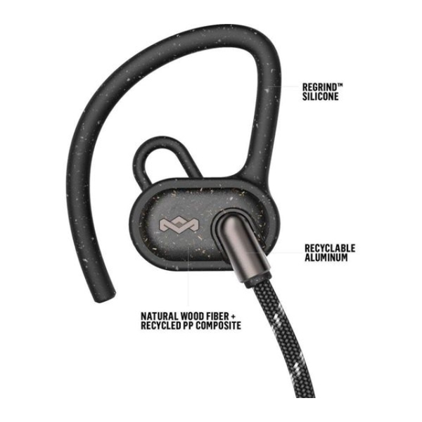 ყურსასმენი HOUSE OF MARLEY EM-FE063-BK WIRELESS BLUETOOTH® EARBUDS BLACK