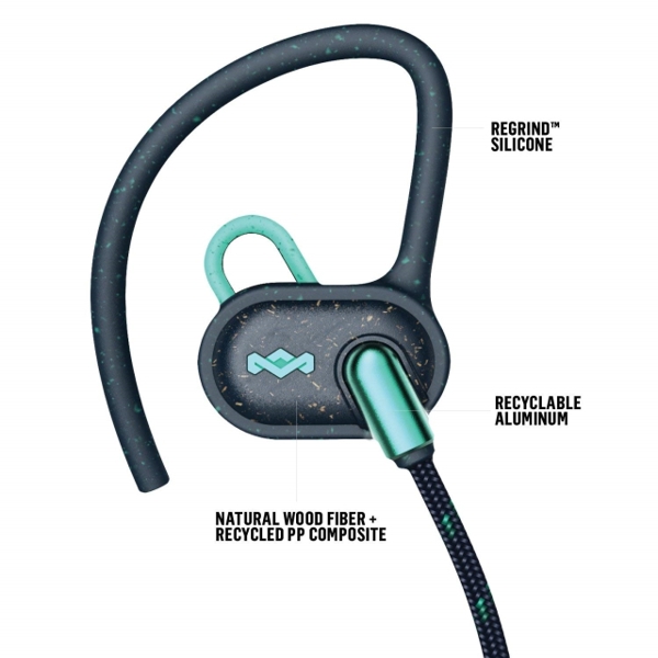 ყურსასმენი HOUSE OF MARLEY EM-FE063-TE WIRELESS BLUETOOTH® EARBUDS TEAL