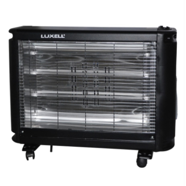 ელექტრო გამათბობელი Electric heater Luxell LX-2811-2, 2200 W, 4 Quartz tube, 3 heating levels, black color დაფარვის ზონა: 25m²
