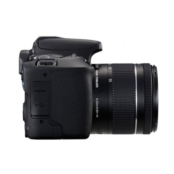ციფრული ფოტოაპარატი CANON EOS 200D kit 18-55 IS STM Black, 24.2 MP, APS-C sensor, 5 fps, 1080P Full-HD EOS Movie ,Vari angle touchscreen 7.7 cm (3.0") / Dual Pixel CMOS AF, NFC/ Bluetooth, IEEE 802.11b/g/n (2.4GHz band) Hi-Speed USB (USB2.0),