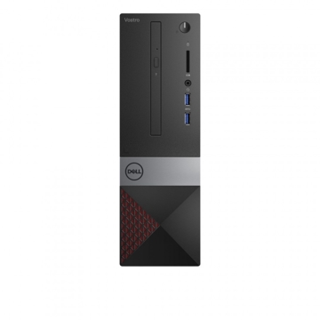 ბრენდ კომპიუტერი Dell Vostro 3470 SFF /Core i5-8400 (2.80 GHz, 6C/6T, 9MB) /1x 4GB 2666MHz ( 2 UDIMM Slots )/1TB HDD 7.2K rpm 3.5" /Intel UHD 630/DVD-RW 9.5m/WLAN + BT/Kb/Mouse/ 2x USB 3.1; 4x USB 2.0; 1 RJ-45 GB Lan; HDMI; VGA; WxHxD: 92.6mm x 290mm x293mm; Weight 4.357Kg; TPM /200W PSU