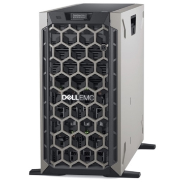 სერვერი Dell PowerEdge T440 Server/ Chassis with up to 8, 3.5" Hot Plug Hard Drives, Tower Configuration/ Intel Xeon Silver 4110 2.1G, 8C/16T, 9.6GT/s , 11M Cache, Turbo,HT (85W)/2x16GB RDIMM, 2666MT/s, Dual Rank/ Security Bezel /iDRAC9,Enterprise /NO HDD/ PERC H730P+ RAID Controller, 2GB NV Cache, Adapter, FullHeight/ DVD ROM /Dual, Hot-plug, Redundant Power Supply (1+1), 750W /C13 to C14, PDU Style, 10 AMP, 6.5 Feet (2m), Power Cord/ Dual-Port 1GbE On-Board LOM/3Ywr