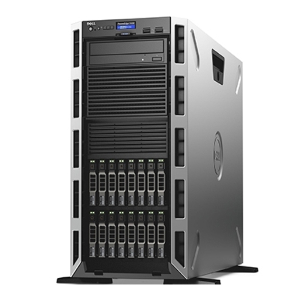 სერვერი Dell PowerEdge T440 Server/ Chassis with up to 8, 3.5" Hot Plug Hard Drives, Tower Configuration/ Intel Xeon Silver 4110 2.1G, 8C/16T, 9.6GT/s , 11M Cache, Turbo,HT (85W)/2x16GB RDIMM, 2666MT/s, Dual Rank/ Security Bezel /iDRAC9,Enterprise /NO HDD/ PERC H730P+ RAID Controller, 2GB NV Cache, Adapter, FullHeight/ DVD ROM /Dual, Hot-plug, Redundant Power Supply (1+1), 750W /C13 to C14, PDU Style, 10 AMP, 6.5 Feet (2m), Power Cord/ Dual-Port 1GbE On-Board LOM/3Ywr