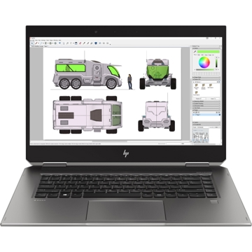 ნოუთბუქი HP ZBook Studio x360 G5 Notebook UMA i7-8750H Studiox360 G5 / 256GB SATA Three Layer Cell / 8GB (2x4GB) DDR4 2666 / W10p64 / 15.6 FHD LED for HD Webcam slim Touchscreen Ambient Light Sensor / WLAN Intel 9560 ac 2x2 nvP BT 5 / Fingerprint Sensor 