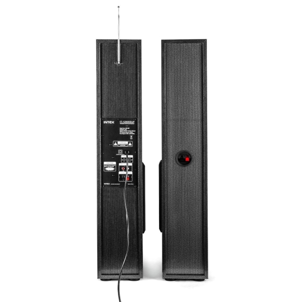 დინამიკი 2 მიკროფონით SPEAKER - INTEX Home Theater 12800 SUF With BT FM/SD/USB/Karaoke with 2 mics - IT-12800 SUF BT