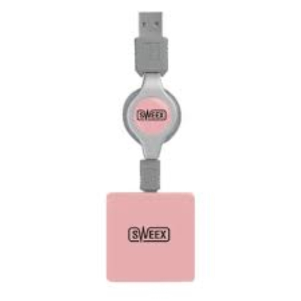 USB ჰაბი - SWEEX 4 Port USB Hub, Pitaya Pink - US156