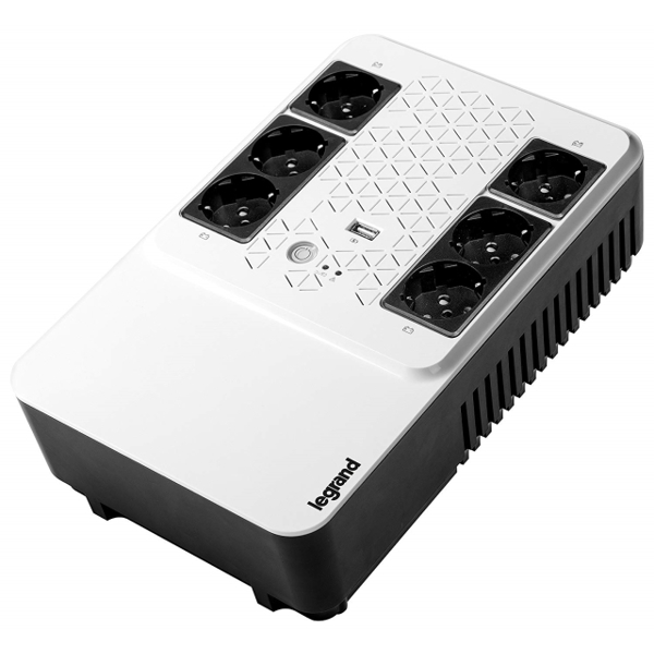 უწყვეტი კვების წყარო Legrand UPS BTicino 310082 Gruppo di Continuità New Keor Multiplug con Caricatore USB, 800 VA/480 W