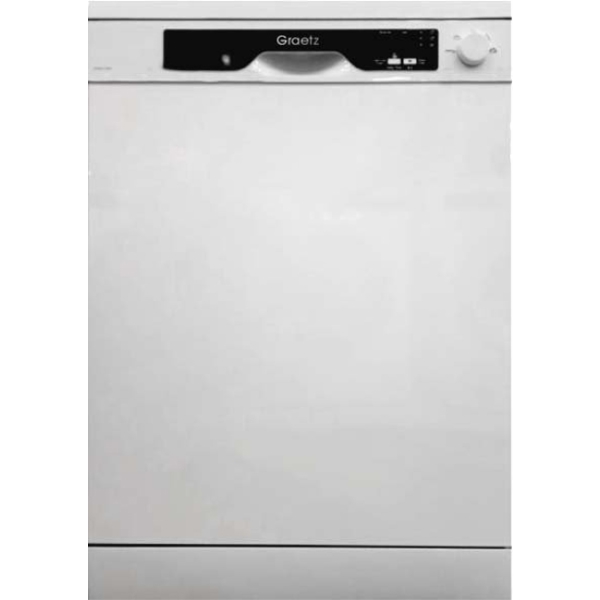 ჭურჭლის სარეცხი მანქანა GRAETZ  DW6012SW, A++, 52Db, Dishwasher, White