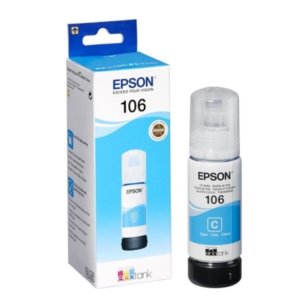 EPSON ORIGINAL (C13T00R240) I/C (c) 106 ECOTANK CYAN INK BOTTLE L7180