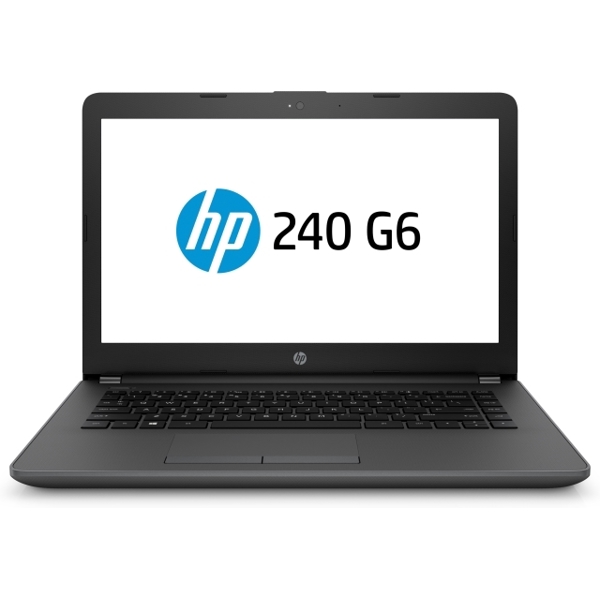 ნოუთბუქი  HP 240 G6  14" HD  I3-7020U, 4GB,  500GB, HD GRAPHICS 620,  DOS,  DVD-RW, BLACK