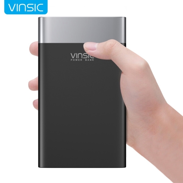 პორტატული დამტენი Power bank, Vinsic® 20000mAh External Battery QC 3.0 Quick Charge Power Bank, One QC 3.0 Quick Charge USB Output, One Standard USB Output and One Input&Output Type -C