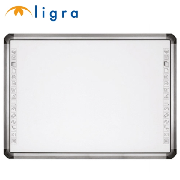 ინტერაქტიული დაფა 2 პასიური სტილუსით LIGRA LUXI SMARTBOARD 10 TOUCH10 TOUCH capacitive IWB 81,3" (4:3) 4X10W RMS speakers (total 40 RMS), 2 x USB integrated in the IWB frame. MELAMINE non magnetic surface. 2 passive pens and tray included. Hub 2x USB 2.0 integrated.