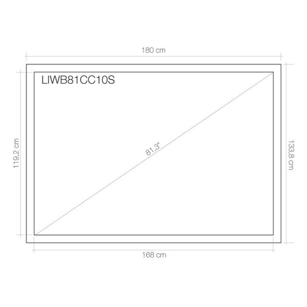 ინტერაქტიული დაფა 2 პასიური სტილუსით LIGRA LUXI SMARTBOARD 10 TOUCH10 TOUCH capacitive IWB 81,3" (4:3) 4X10W RMS speakers (total 40 RMS), 2 x USB integrated in the IWB frame. MELAMINE non magnetic surface. 2 passive pens and tray included. Hub 2x USB 2.0 integrated.
