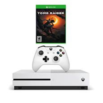 სათამაშო კონსოლი MICROSOFT X BOX ONE S 1TB WITH SHADOW OF TOMB RAIDER -WHITE