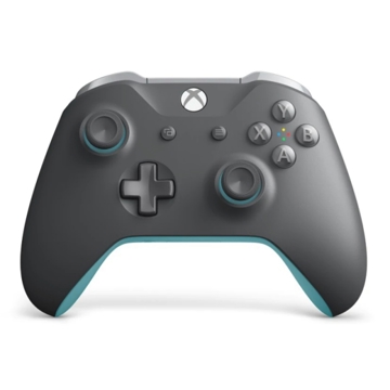 სათამაშო კონსოლის ჯოისტიკი XBOX ONE   GREY & BLUE CONTROLLER WIRELESS  WITH 3.5 MM STEREO HEADEST JACKXBOX ONE