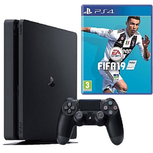 სათამაშო კონსოლი PLAYSTATION 4 CONSOLE 1TB  WITH FIFA 19  (BLACK)\PS4