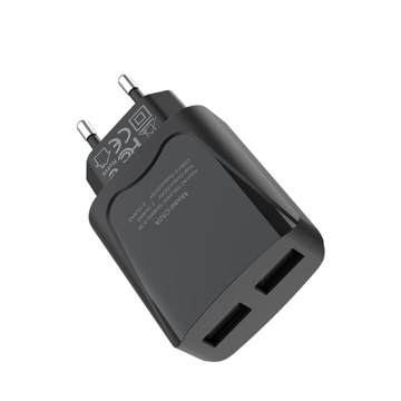 მობილურის აქსესუარი HOCO C52A AUTHORITY POWER DUAL PORT CHARGER(EU)  BLACK