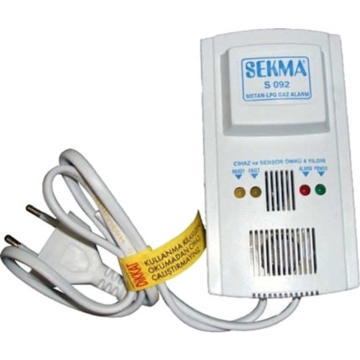 გაზის სენსორი Sekma S092 Gas Alarm Detector Voice Strobe Home Sec