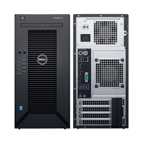 ბრენდ კომპიუტერი Dell PowerEdge T30 Xeon E3-1225 3.3Gz 1x8GB DDR4 1TB HDD DVDRW TPM/3Y Basic NBD OnSite