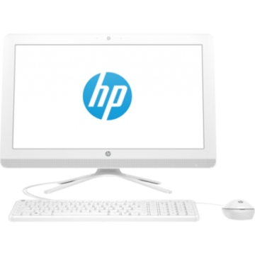 All in one კომპიუტერი HP  22  AIO   21.5  CELERON J4005, 4GB, 500GB,  ODD, FREEDOS, SNOW WHITE