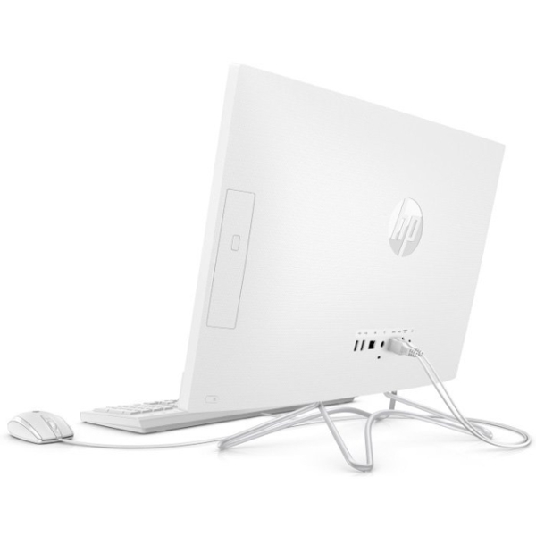 All in one კომპიუტერი HP  22  AIO   21.5  CELERON J4005, 4GB, 500GB,  ODD, FREEDOS, SNOW WHITE