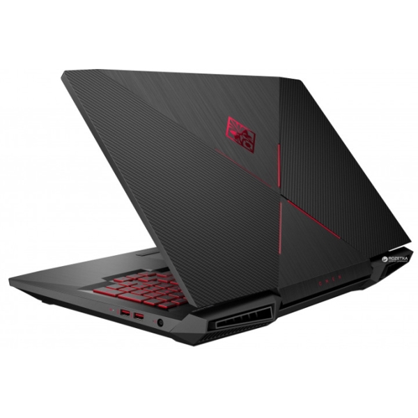 ნოუთბუქი  HP OMEN 17  17.3" FHD  I7-8750H, 16GB, 1TB+128GB SSD, GTX 1050TI 4GB, WIN 10H, NO ODD, BLACK