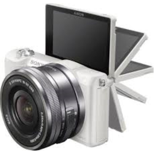 ფოტოაპარატი  SONY ALPHA ILCE-5100L WHITE 3.0 LCD  24,3МP, 16-50MM F3.5-5.6 LENS ,FULL HD 1920 X 1080 VIDEO , WIFI, NFC,