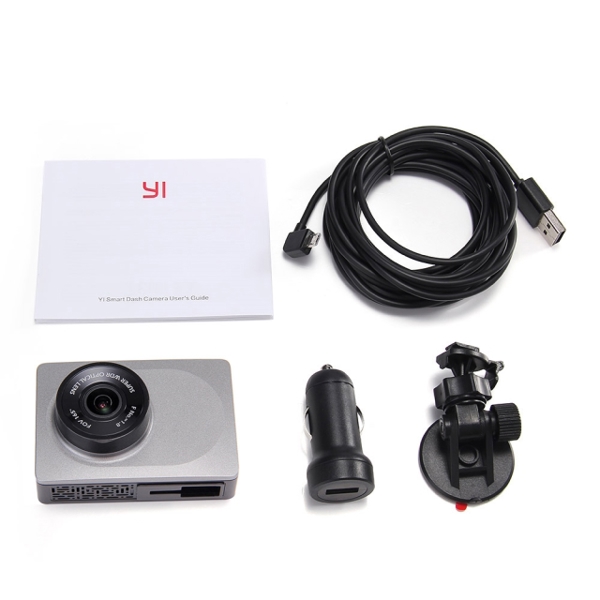 მანქანის ვიდეო რეგისტრატორი Xiaomi YI Smart Dash Camera WiFi Car DVR Night Vision HD 1080P 2.7" 165 Degree