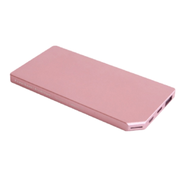 პორტატული დამტენი  ALLOCACOC POWERBANK SLIM ALUMINUM 5000MAH; PINK  (10528PKPWBK50)