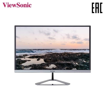 მონიტორი  VIEWSONIC 23.8" (61CM) VX2476-SMHD   16:9, FHD, 4MS, VGA, HDMI, DISPLAYPORT, SPEAKER, 80,000,000:1 DCR,  250 CDM2, H178  V178 , FRAMELESS IPS, SILVER BEZEL