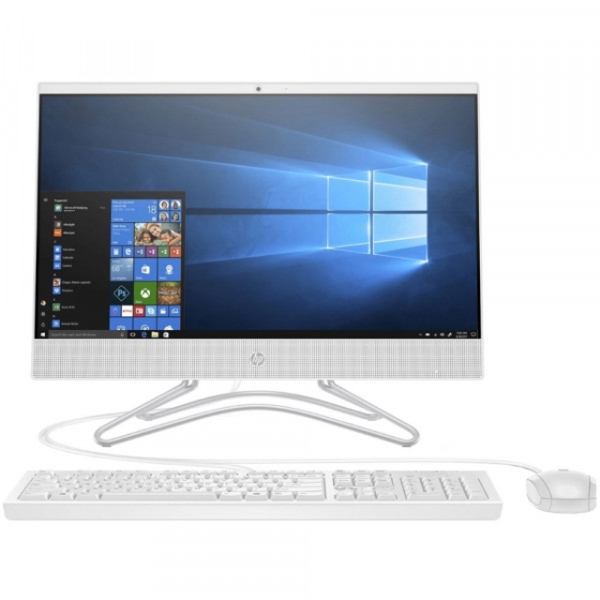 All In One კომპიუტერი  HP 22  AIO 21.5" FHD   I5-8250UQ, 8GB, 1TB, ODD, FREEDOS, SNOW WHITE