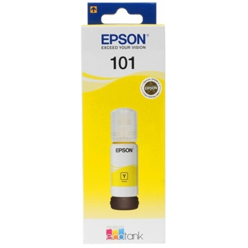 კარტრიჯის მელანი Epson C13T03V44A 101, Ink Bottle, 70 ML, 6000P, Yellow