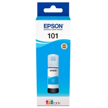 კარტრიჯის მელანი Epson C13T03V24A 101, Ink Bottle, 70 ML, 6000P, Cyan