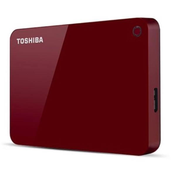 გარე მყარი დისკი TOSHIBA External hard drive HDTC940ER3CA Canvio Advance 4ТБ 2.5" USB 3.0 red