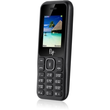 მობილური ტელეფონი FLY FF190 Black, 1.77'' 160x128, 260MHz, 1 Core, 32MB RAM, 32MB, up to 32GB flash, 0.08Mpix, 2 Sim, BT v2.1, Micro-USB, 1000mAh, 71g, 114x47.6x14.2