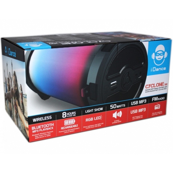 დინამიკი iDANCE Cyclone 300 Portable Speaker Cyan 50 Watts