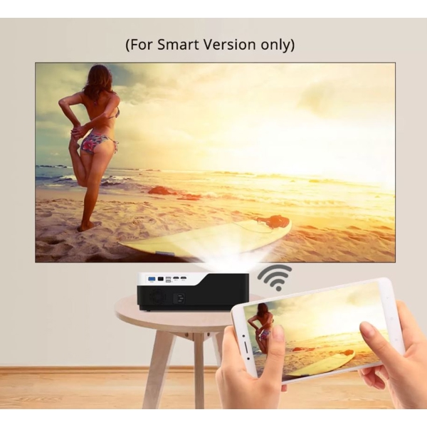 პროექტორი BYINTEK MOON K11 Android 200inch native: 1920x1080 1080P FULL HD LED Video Projector with Android 7.1 OS HDMI USB For Game Movie Cinema Home Theater 