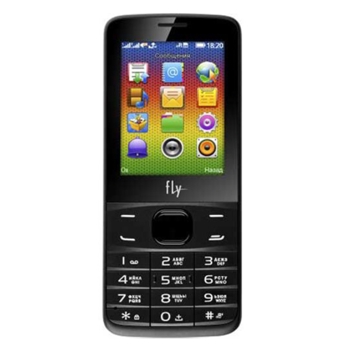 მობილური ტელეფონი FLY FF243 Black, 2.4'' 320x240, 312MHz, 1 Core, 32MB RAM, 32MB, up to 16GB flash, 0.3Mpix, 2 Sim, 2G, BT, 1700mAh, 98g, 121.5x49.8x14