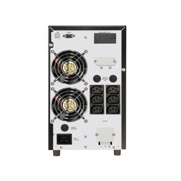 უწყვეტი კვების წყარო FSP Knight KN-1103TS Series 1-phase Online UPS/ Tower/ 3KVA/ Internal 72V Battery/ STD model/6PC9AH Bat, IEC, USB/RS232, INTSLOT, Ext Bat connector