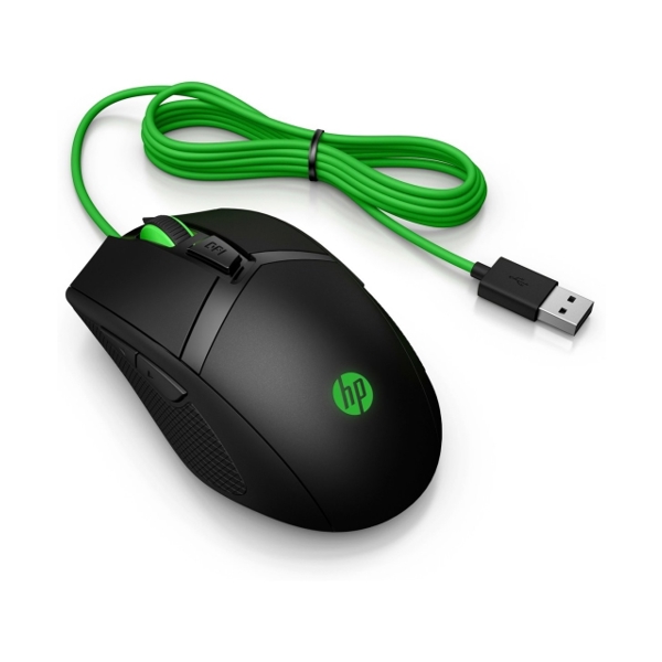 მაუსი HP 300 PAV Gaming GRNCable Mouse