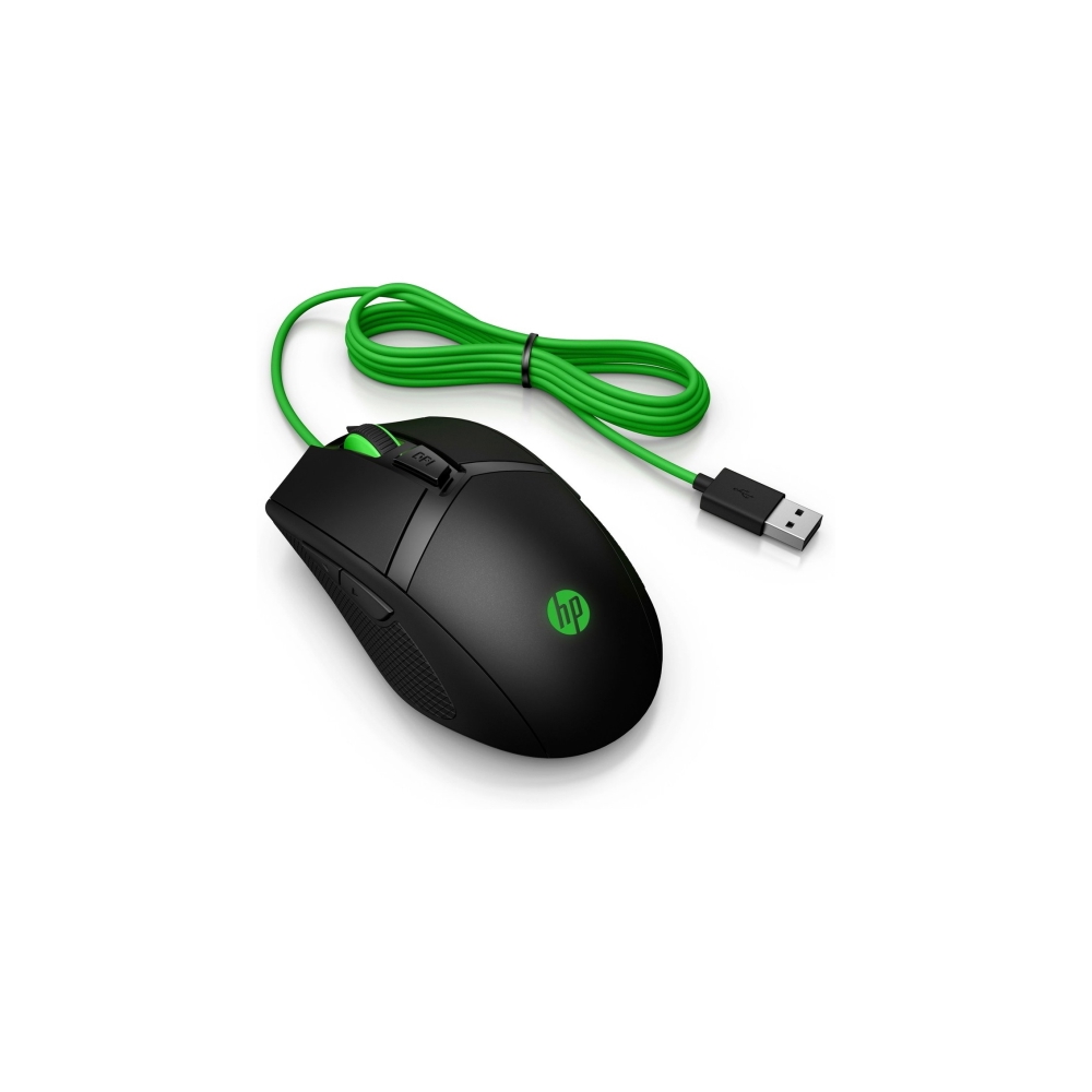 მაუსი HP 300 PAV Gaming GRNCable Mouse