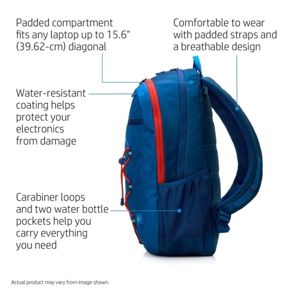 ნოუთბუქის ჩანთა HP 15.6 Active Blue/Red Backpack