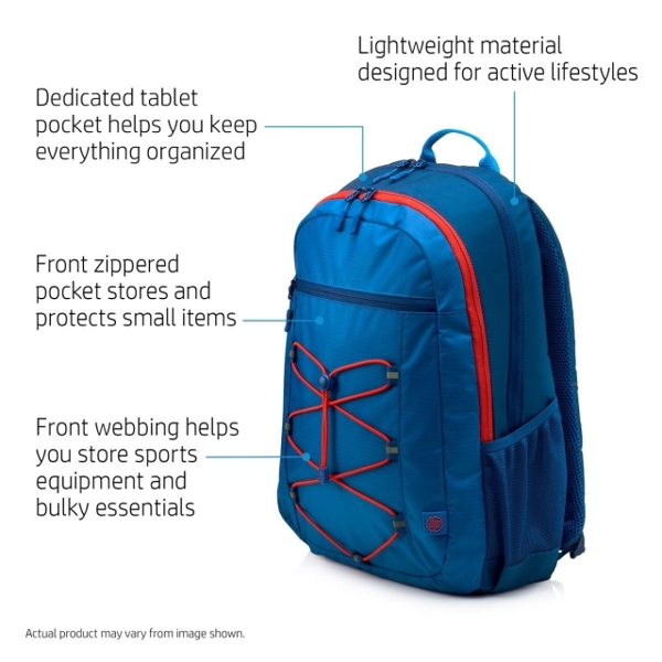 ნოუთბუქის ჩანთა HP 15.6 Active Blue/Red Backpack