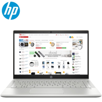 ნოუთბუქი HP Pavilion / Core i5-8250U / 8GB / 256GB / GeForce MX150 2GB / 14.0 FHD Antiglare slim IPS / Mineral silver - fingerprint reader / (4HA61EA)