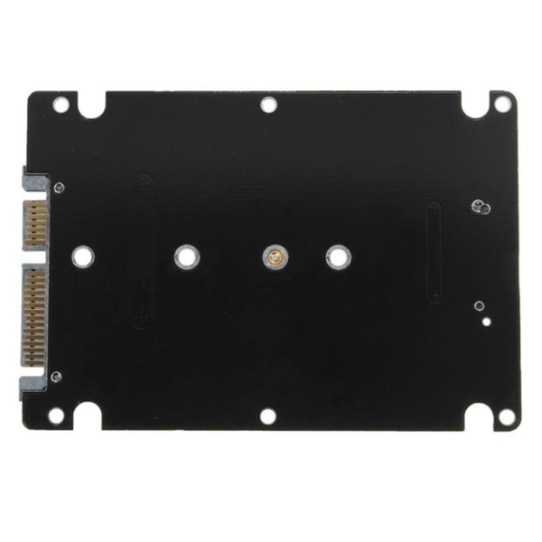 SSD მყარი დისკის ქეისი Converter Adapter B Wrench Connector 2 M.2 NGFF (SATA) SSD to 2.5 SATA Card Adapter with Black Case