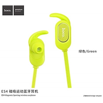 ყურსასმენი  HOCO ES4 MAGNETIC SPORTING WIRELESS EARPHONE   GREEN