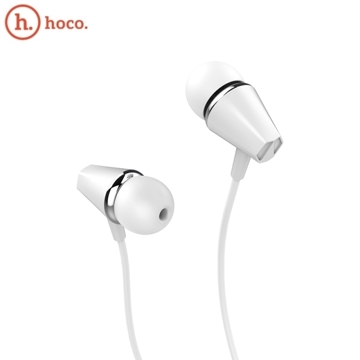 ყურსასმენი   HOCO M34 HONOR MUSIC UNIVERSAL EARPHONES WITH MICROPHONE WHITE